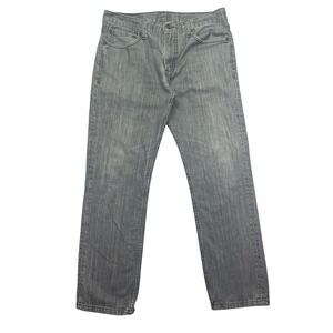 Levis 511 Slim Fit‎ Jeans Gray Denim Modern Style Pants Size 34x30 Fits 32"